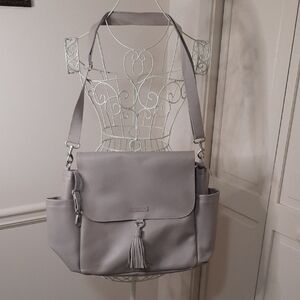 Skip Hop Gray Baby Bag with Tassel